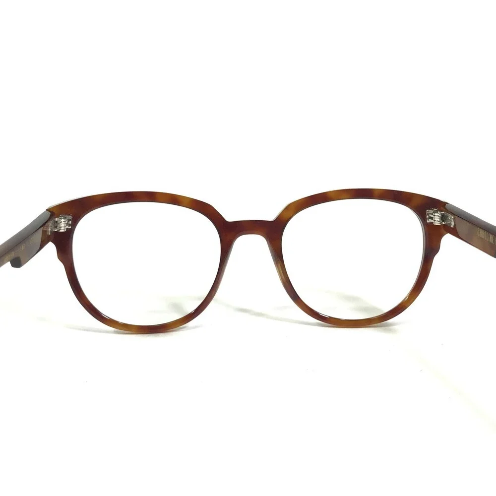 Caroline Abram Eyeglasses Frames FRANCINE 756 Brown Tortoise Cat Eye 48-19-140